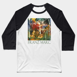 Deer in the Forest by Franz Marc Baseball T-Shirt